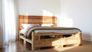 Bett aus Europaletten selber bauen – Anleitung für Anfänger