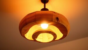 DIY-Deckenlampe aus Holz – stylisch und selbst gemacht