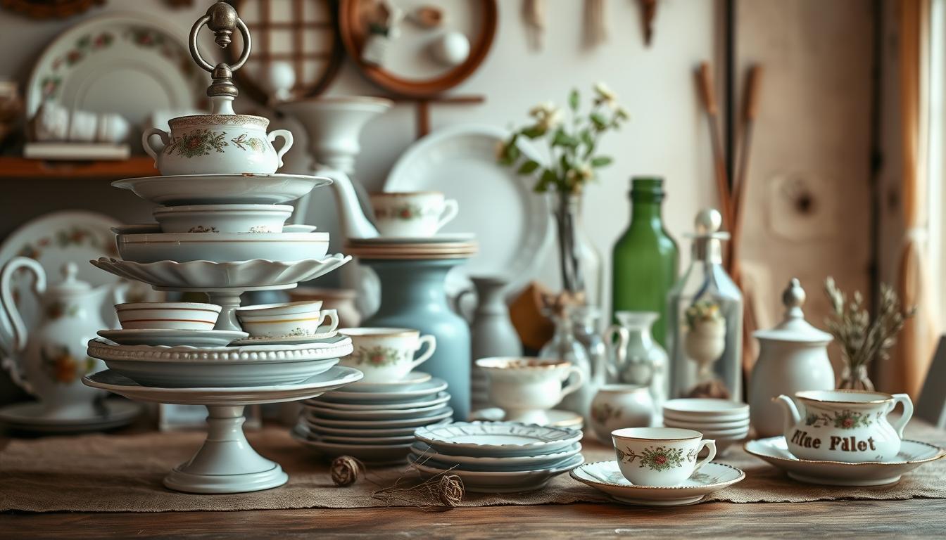 DIY-Etagere aus alten Tellern – Omas Geschirr wird zum Star
