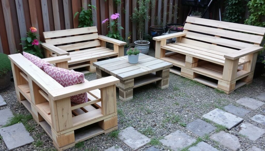 Europaletten für Gartenmöbel