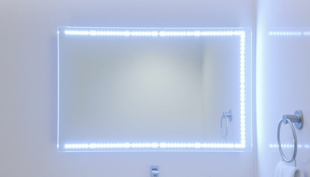 Generiere ein Bild von LED-Streifen für Badezimmerspiegel