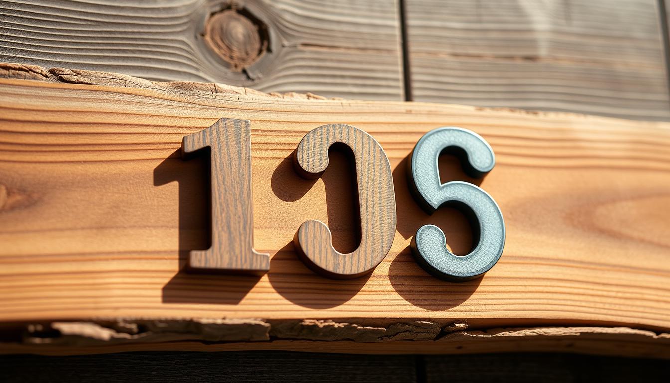 DIY-Hausnummer aus Holz oder Metall – individuell & sichtbar
