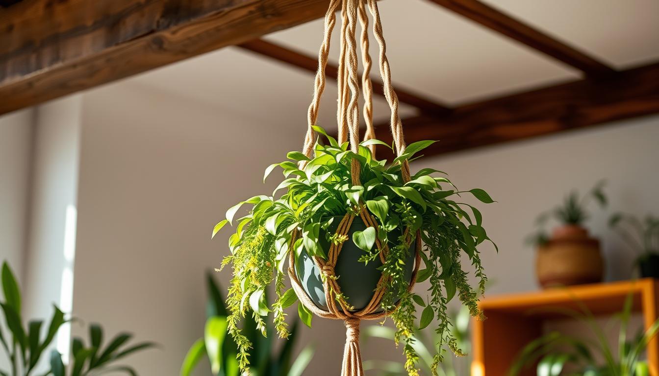 DIY-Makramee-Blumenampel – Knoten für Pflanzenfreunde