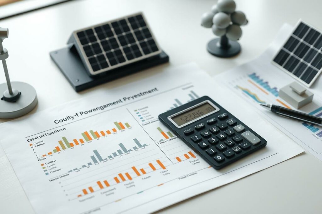 Finanzierungsplan für ein Photovoltaik Direktinvestment mit Grafiken zur Kapitalstruktur