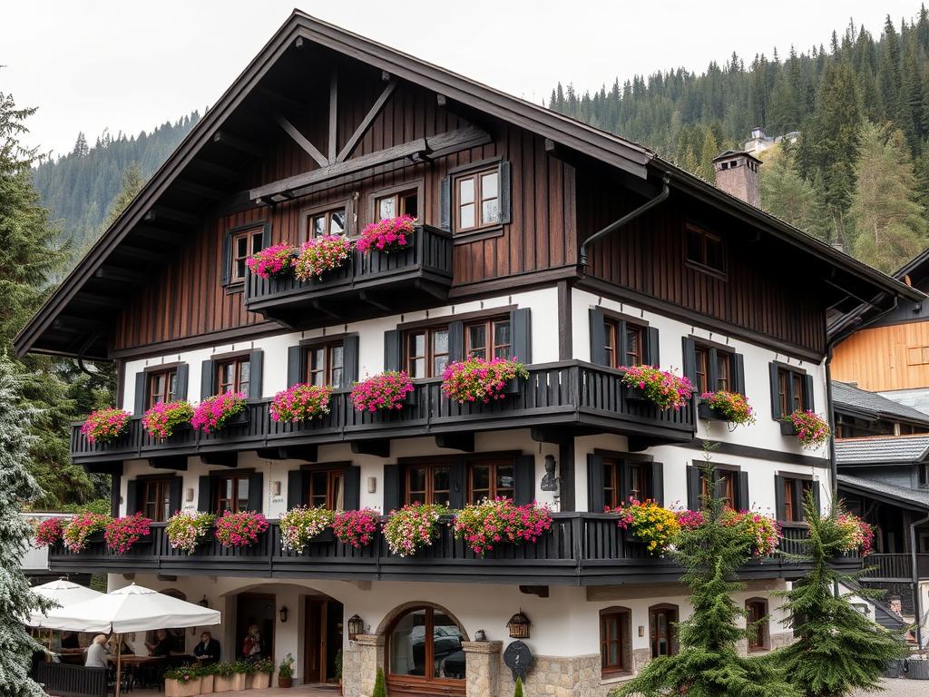 Flairhotel in der Nähe des Schwarzwalds mit traditioneller Architektur Flairhotel in der Nähe des Schwarzwalds mit traditioneller Architektur