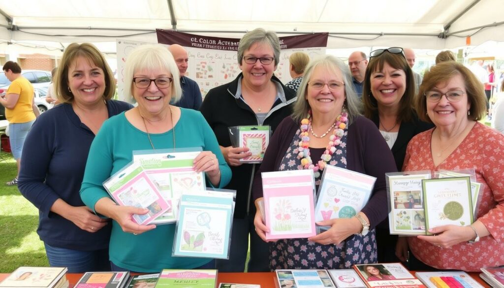 Glückliche Käufer mit ihren Stampin Up Flohmarkt-Schnäppchen Glückliche Käufer mit ihren Stampin Up Flohmarkt-Schnäppchen