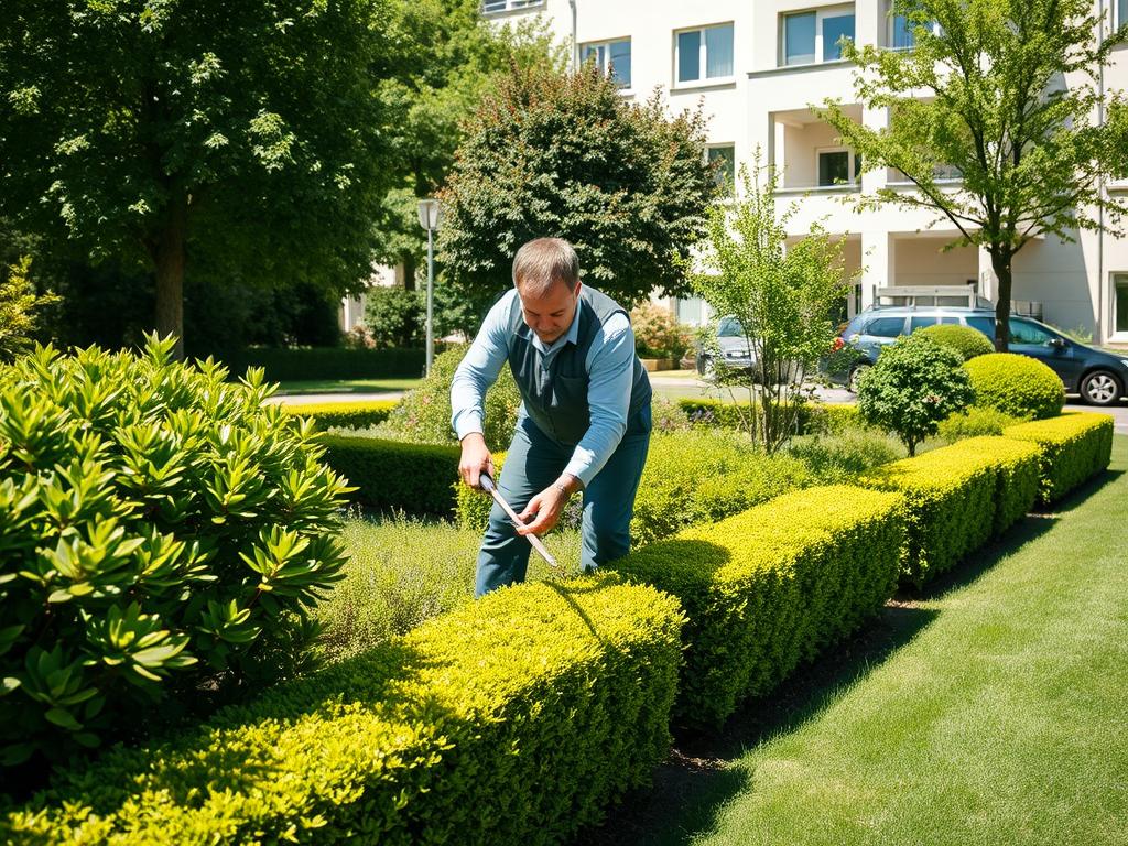 Hausmeister Frankfurt bei der Gartenpflege Hausmeister Frankfurt bei der Gartenpflege