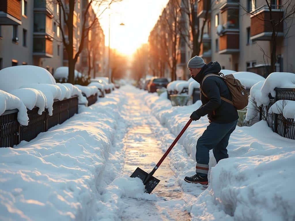 Hausmeister Frankfurt beim Winterdienst Hausmeister Frankfurt beim Winterdienst
