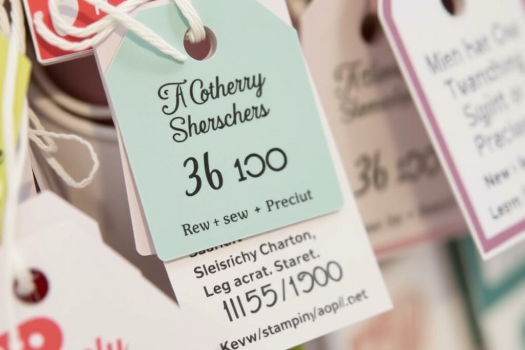 Preisschilder für Stampin Up Flohmarkt Produkte Preisschilder für Stampin Up Flohmarkt Produkte