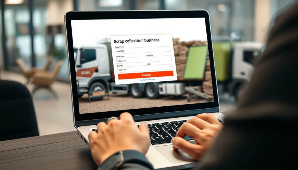 Registrierung eines Schrottabholungsdienstes online Registrierung eines Schrottabholungsdienstes online