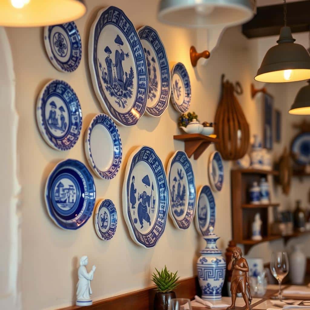 Traditionelle griechische Dekoration im Restaurant Athen Legende Traditionelle griechische Dekoration im Restaurant Athen Legende
