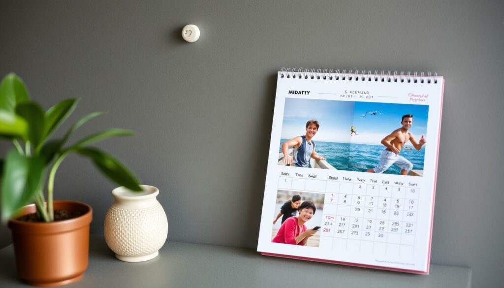 Ein Fotokalender mit persönlichen Erinnerungen