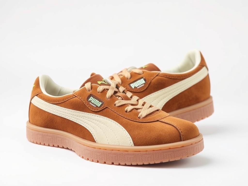 Puma Palermo Vintage Damenschuh in braun mit Retro-Design und Gum-Sohle Puma Palermo Vintage Damenschuh in braun mit Retro-Design und Gum-Sohle
