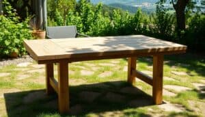 Tisch selber bauen als Esstisch oder Gartentisch