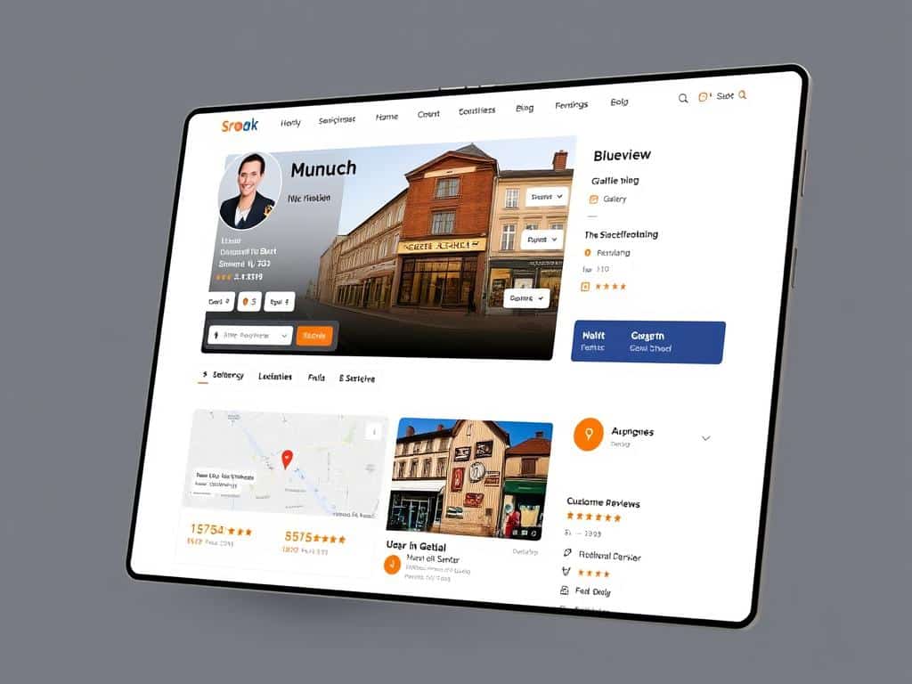 Beispiel eines Premium-Profils im Firmenverzeichnis München mit allen Features