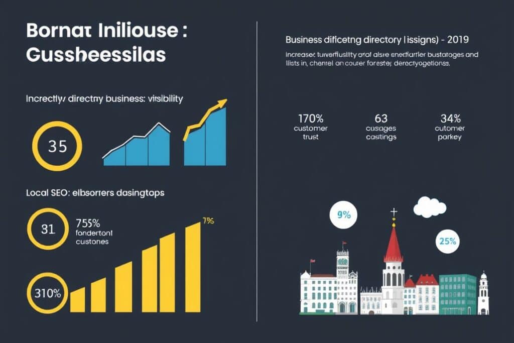 Grafische Darstellung der Wettbewerbsvorteile durch Einträge im Firmenverzeichnis Stuttgart