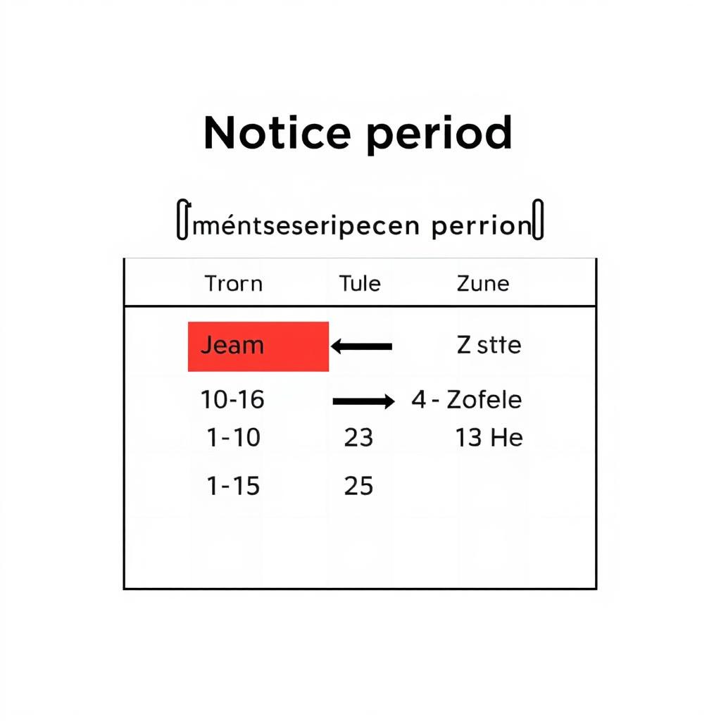 Kalender mit markierter Kündigungsfrist