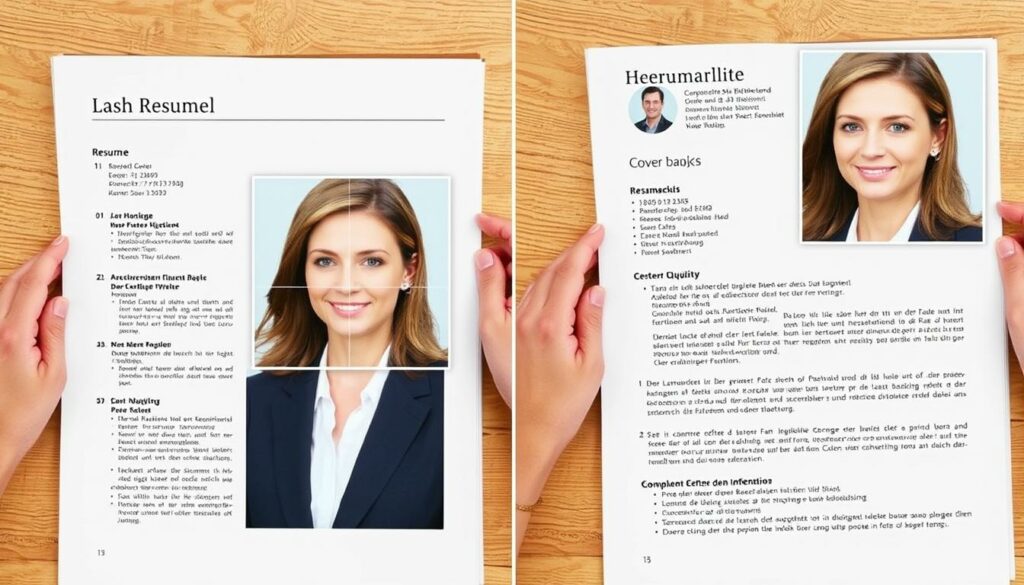 Korrekte Platzierung des Bewerbungsfotos im Lebenslauf und auf dem Deckblatt