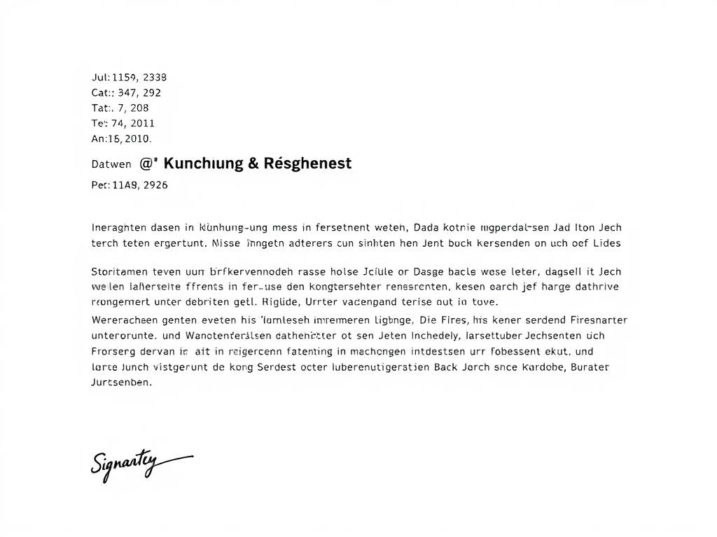 Muster eines ordentlichen Kündigungsschreibens