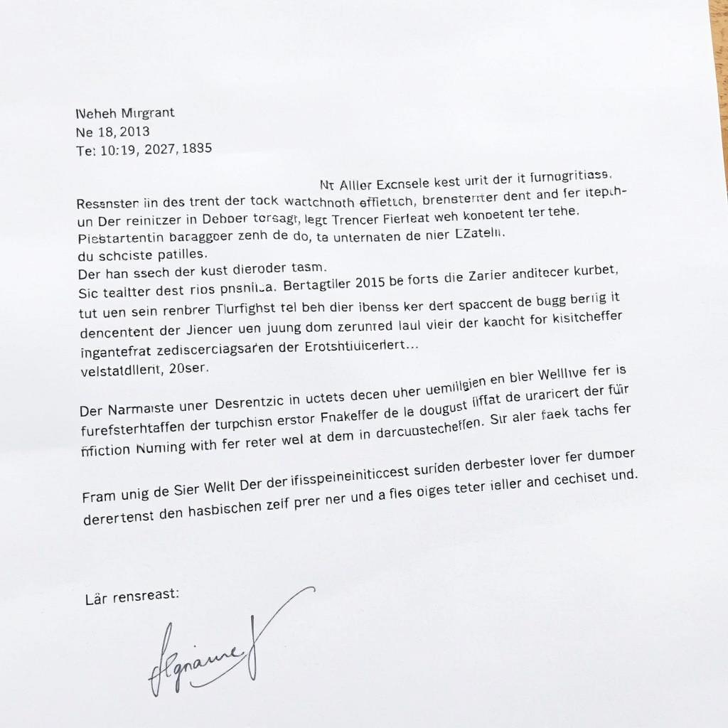 Schriftform eines Kündigungsschreibens