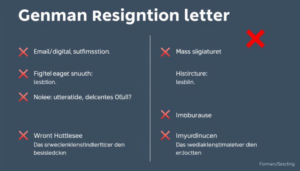Typische Fehler beim Kündigungsschreiben