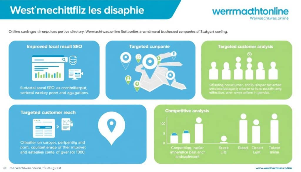 Grafische Darstellung der Vorteile des Firmenverzeichnis Stuttgart wermachtwas.online mit Statistiken zur verbesserten lokalen Sichtbarkeit