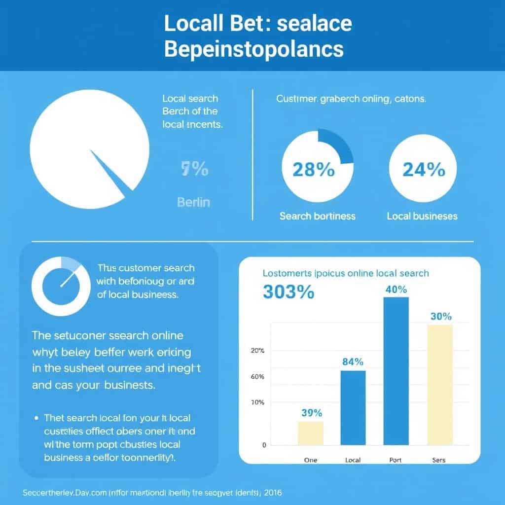 Grafische Darstellung der lokalen Suchstatistik für das Firmenverzeichnis Berlin