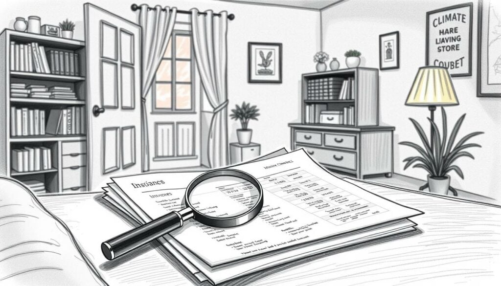 A cozy apartment nestled in a charming neighborhood, its contents meticulously organized. A magnifying glass hovers over a stack of invoices, as a thoughtful individual compares the costs of various moving companies. Soft pencil strokes capture the scene, with a subtle splash of color highlighting the importance of this financial decision. The atmosphere is one of careful consideration, as the viewer is invited to explore the nuances that influence the price of a seamless relocation.