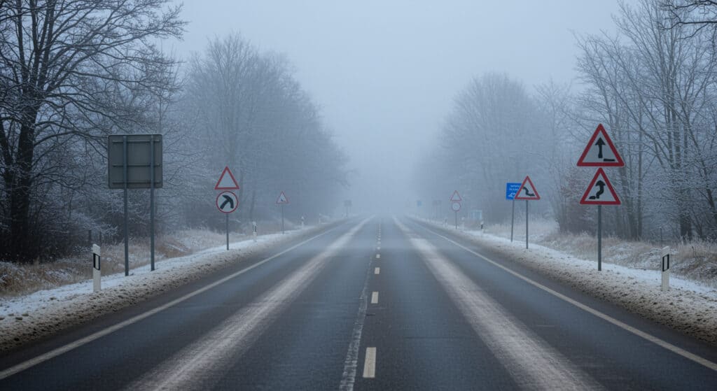 Was ist der Unterschied zwischen Glätte, Glatteis und Blitzeis?