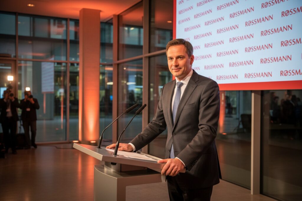 Wer baut die Rossmann-Apotheke auf?