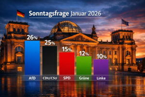 Sonntagsfrage Januar 2026: Aktuelle Umfragen im Überblick