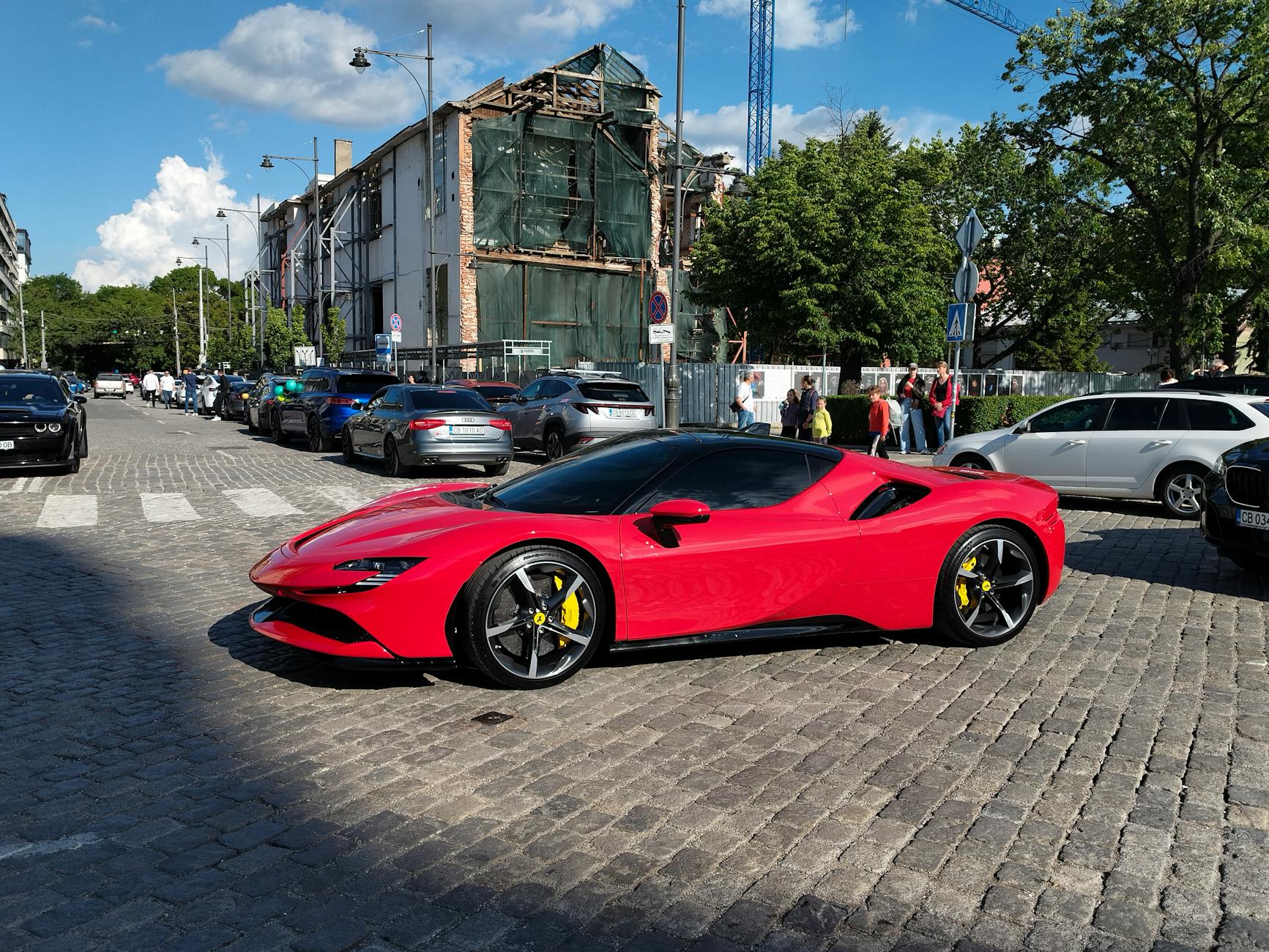 Elektro Ferrari Illustration zu Elektro Ferrari