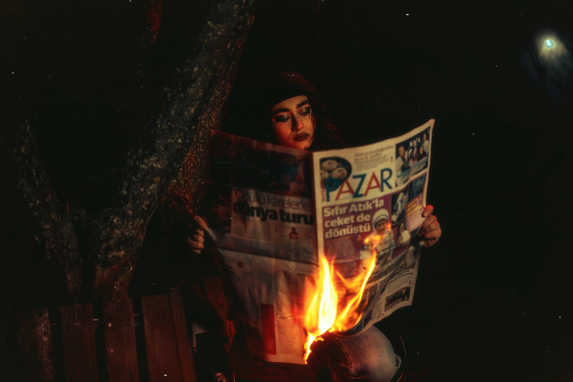 Illustration zu Lagerfeuer