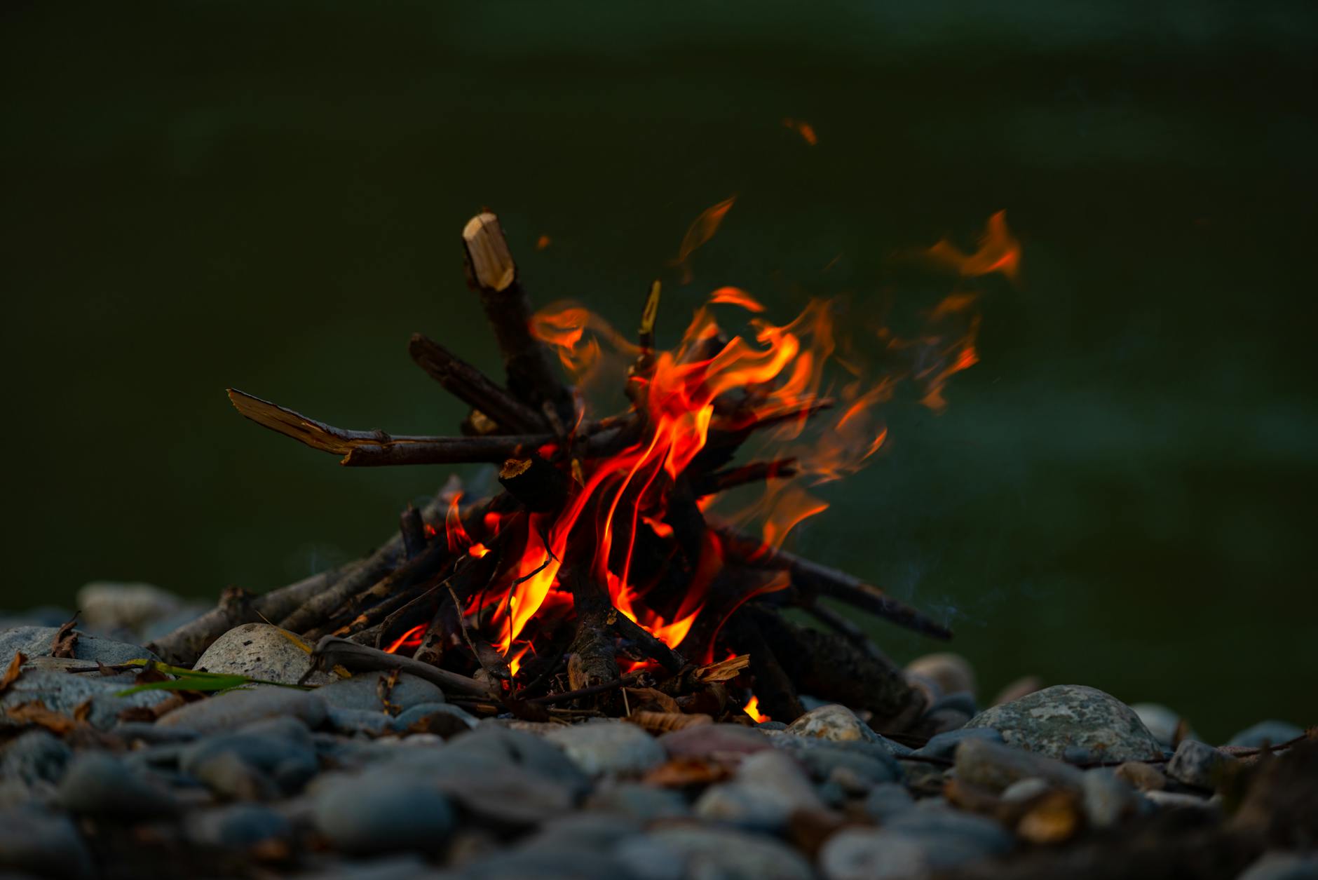 Detailansicht: Lagerfeuer
