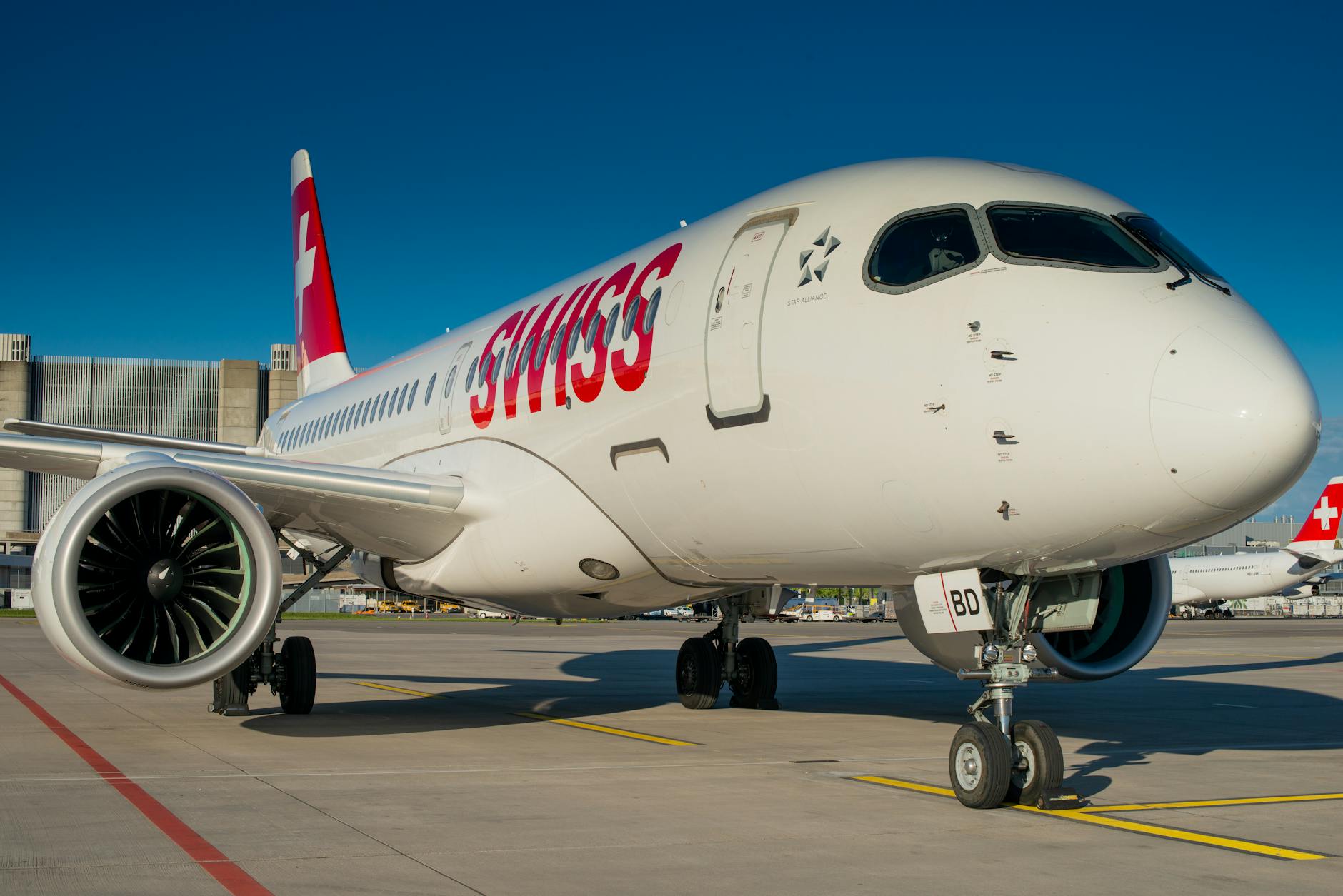 Illustration zu Swiss Flugzeug