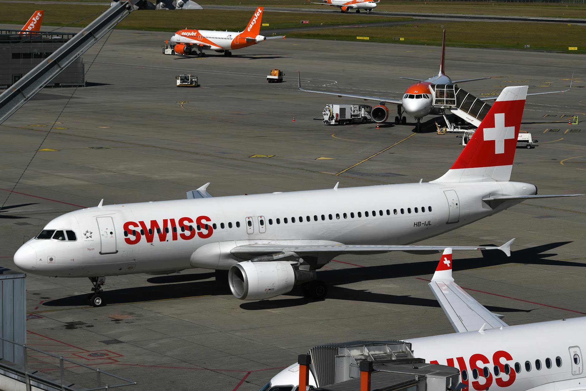 Detailansicht: Swiss Flugzeug