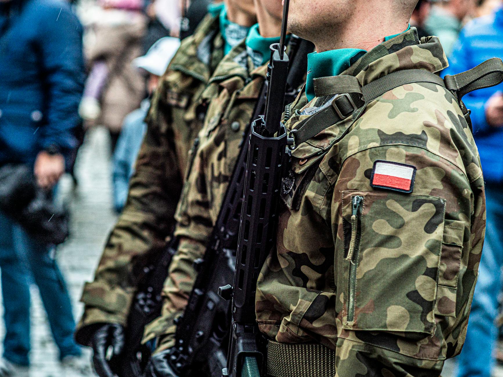 Trump Polen Soldaten Illustration zu Trump Polen Soldaten